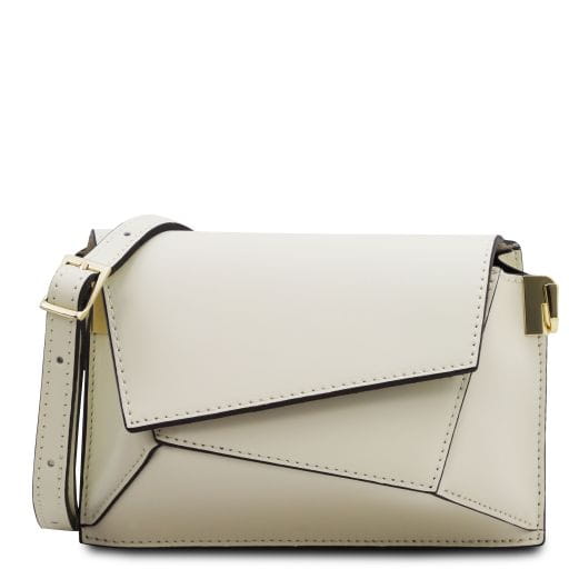 Tuscany Leather TL Bag - skórzana torba na ramię, kolor beżowy TL142253