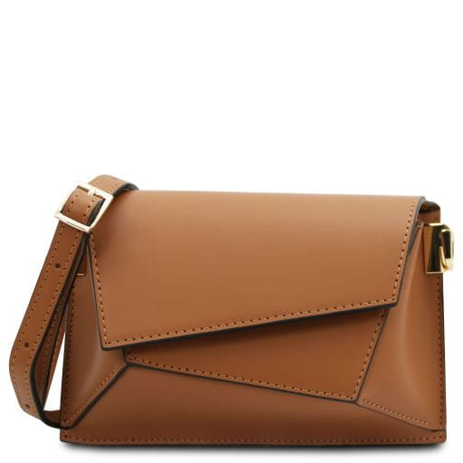Tuscany Leather TL Bag - skórzana torba na ramię, kolor cognac TL142253
