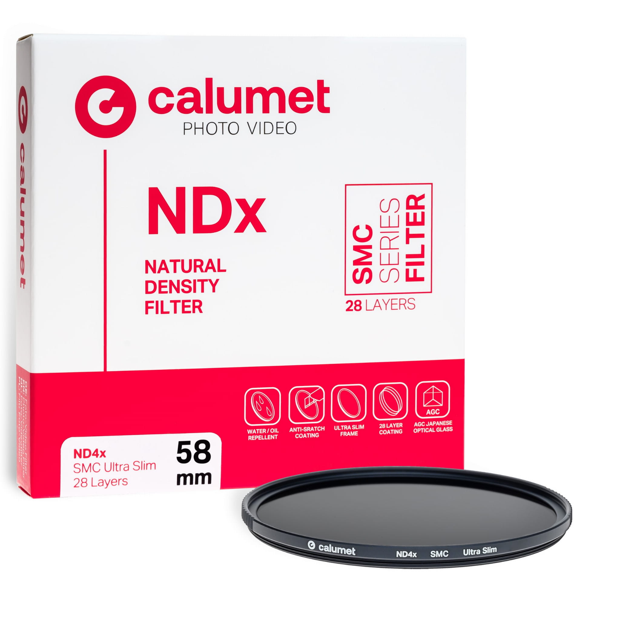 Calumet Filtr ND4x SMC 58 mm Ultra Slim 28 Layers