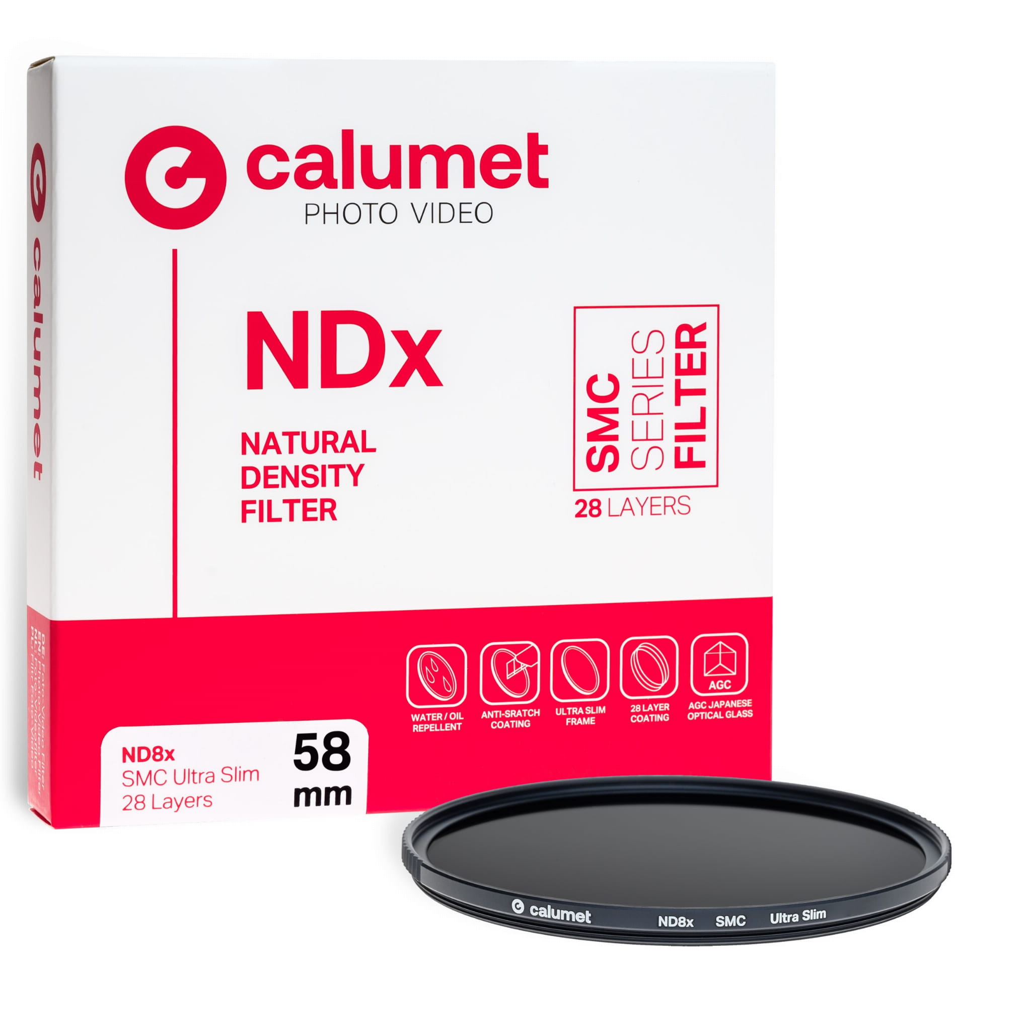 Calumet Filtr ND8x SMC 58 mm Ultra Slim 28 Layers
