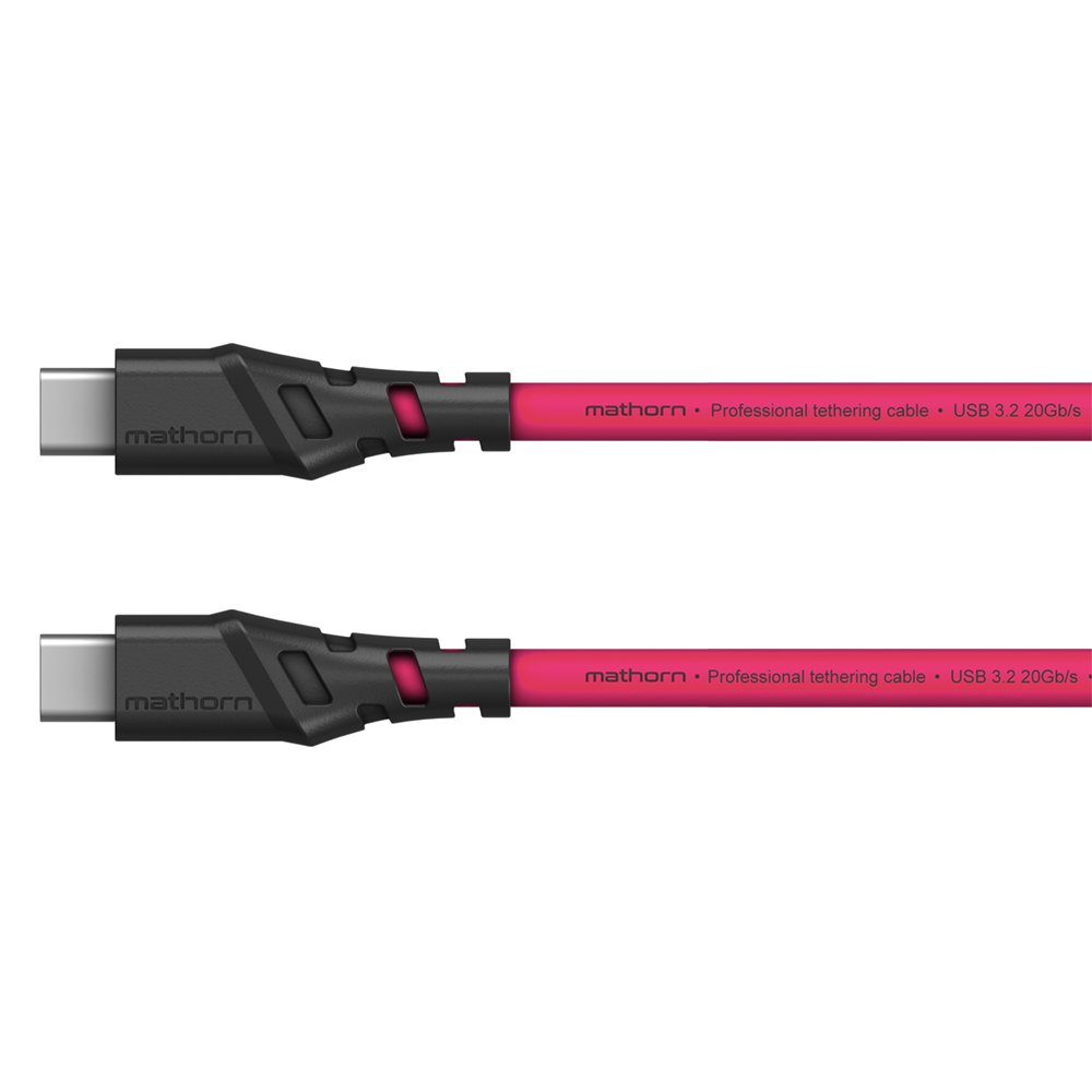 Kabel fotograficzny Mathorn MTC-210M 2m 20Gbps 4K 60Hz PD100W USB C-C Magenta