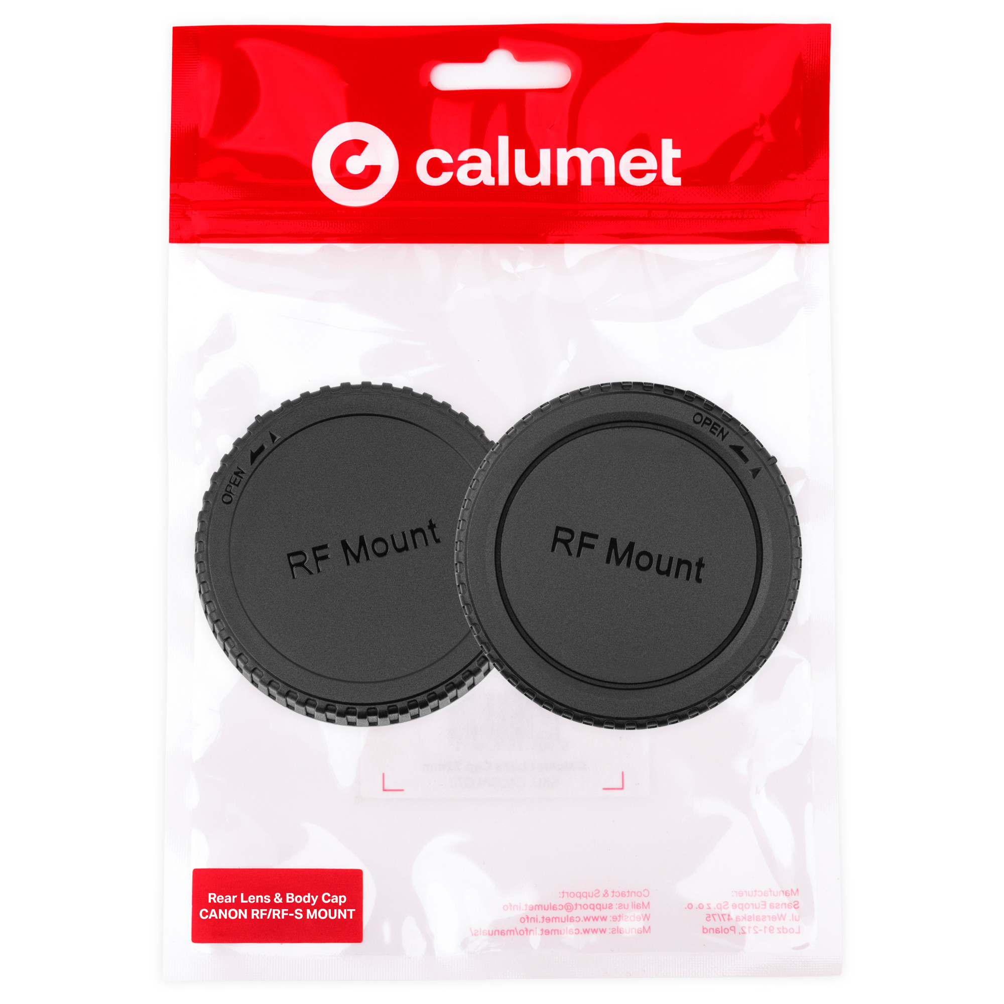 Calumet Rear Lens & Body Cap Kit - Canon RF / RF-S Mount