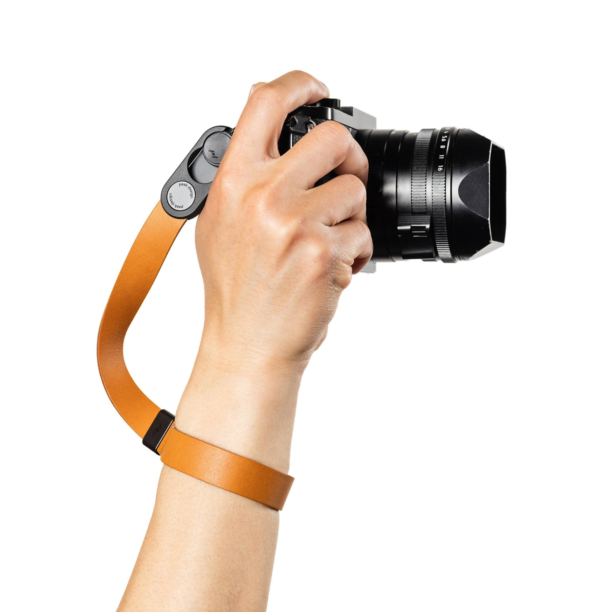 Pasek Na Nadgarstek Peak Design Cuff Leather Amber - bursztynowy