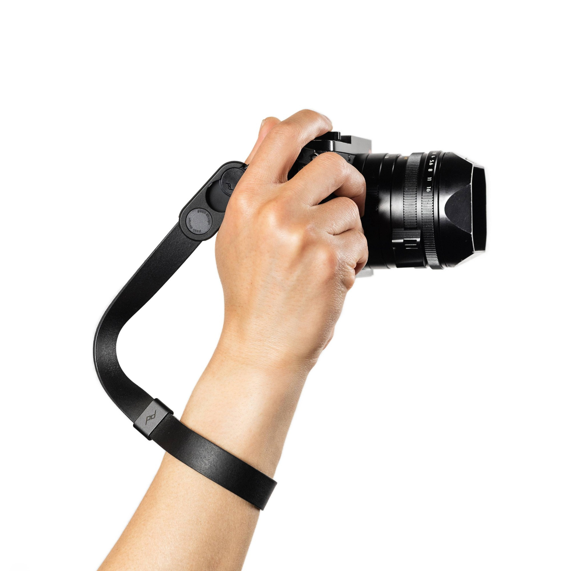 Pasek Na Nadgarstek Peak Design Cuff Leather Black - czarny