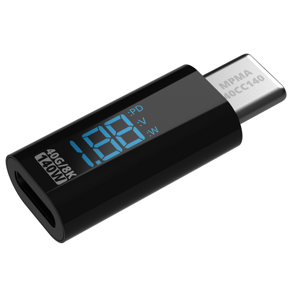 Miernik Adapter Mathorn MPMA-40CC140 USB C do C LED PD 140W 5A VW 8K 40Gbps