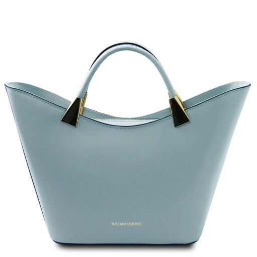 Tuscany Leather TL Bag - skórzana torba, kolor jasny niebieski - TL142287