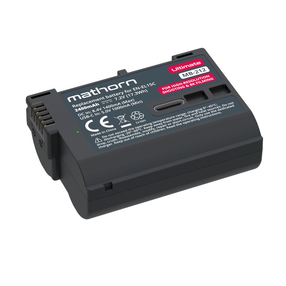 Bateria Mathorn MB-212B Ultimate 2400mAh USB-C zamiennik EN-EL15C do Nikon Zf