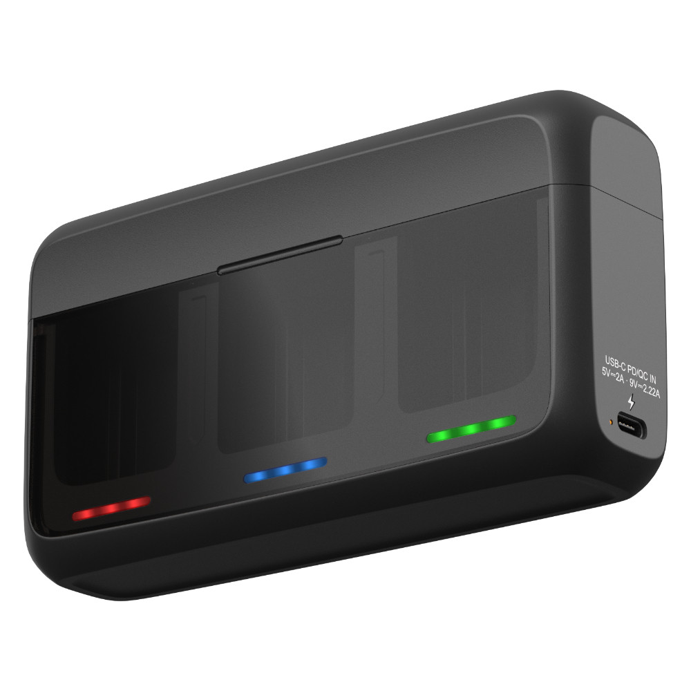 Mathorn TripleBox Charger MBC-T210B 20W PD QC – trójkanałowa ładowarka do baterii Nikon EN-EL15C