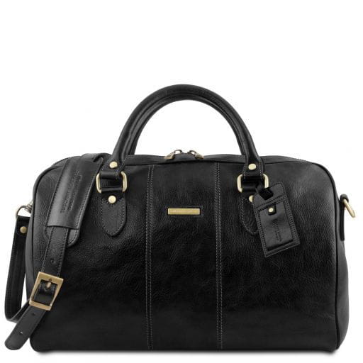 Tuscany Leather Lisboa - skórzana torba podróżna duffle - rozmiar S , kolor czarny TL141658