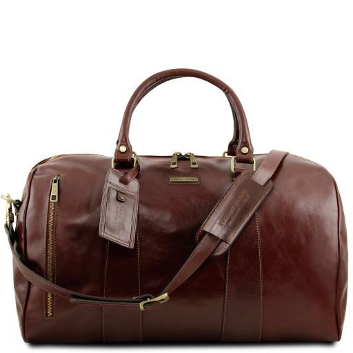 Tuscany Leather TL Voyager - skórzana torba podróżna duffle - rozmiar L , kolor brązowy TL141794