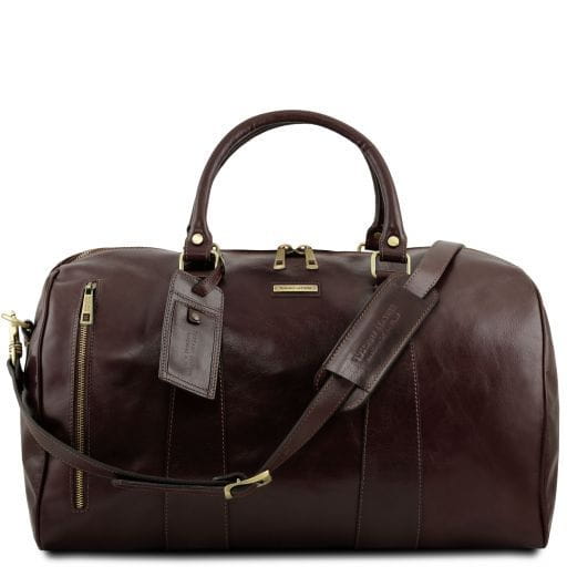 Tuscany Leather TL Voyager - skórzana torba podróżna duffle - rozmiar L , kolor ciemny brąz TL141794