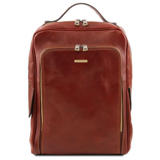 Tuscany Leather Bangkok - skórzany plecak na laptopa , kolor brązowy TL141793