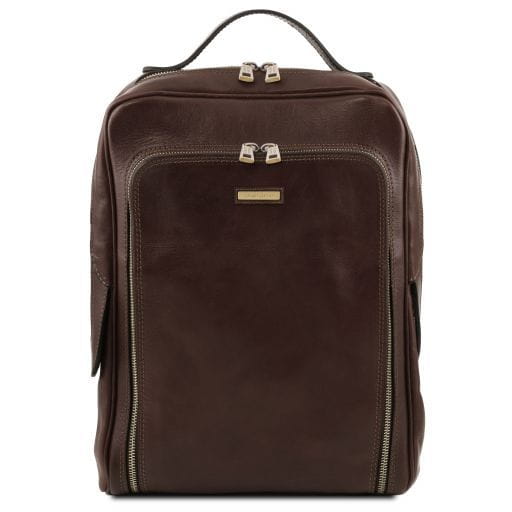 Tuscany Leather Bangkok - skórzany plecak na laptopa , kolor ciemny brąz TL141793