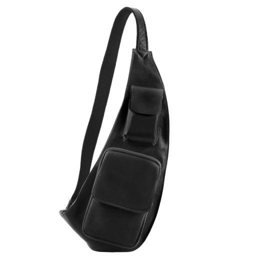 Tuscany Leather Stylowa saszetka na ramię dla mężczyzn , kolor czarny TL141352