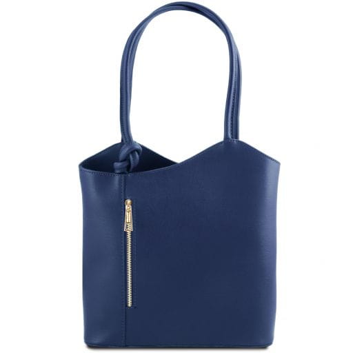 Tuscany Leather Patty - torba na ramię wykonana ze skóry saffiano, kolor granatowy TL141455