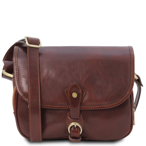 Tuscany Leather Alessia - skórzana torba na ramię, kolor brązowy TL142020