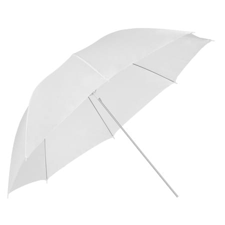 GlareOne Parasolka transparentna, biała, 110cm