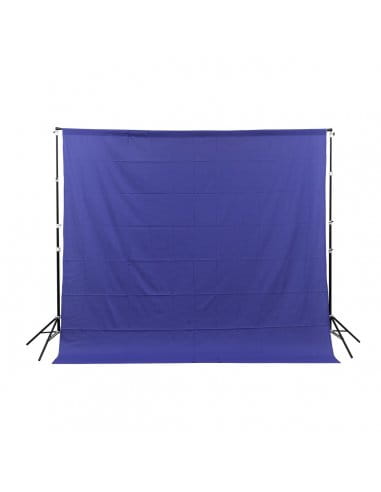 GlareOne Niebieskie tło materiałowe Blue Screen Backdrop 3x3