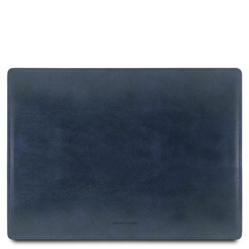 Tuscany Leather Ekskluzywna skórzana podkładka na biurko , kolor ciemny niebieski TL141892