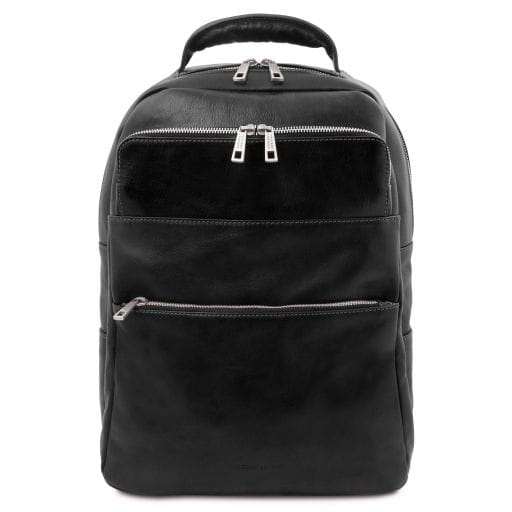 Tuscany Leather Melbourne - skórzany plecak na laptop TL142205 kolor czarny