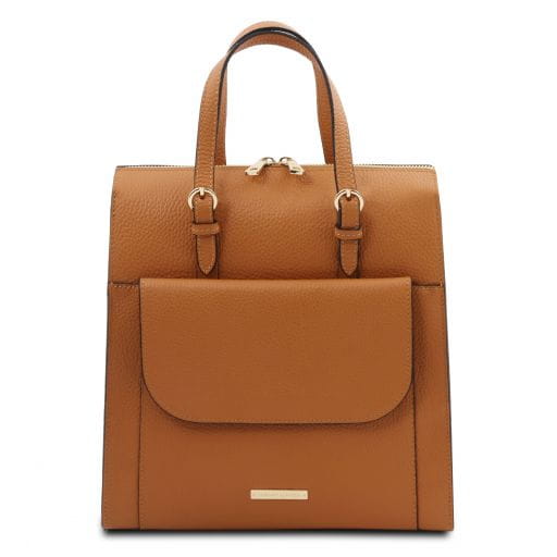 Tuscany Leather TL Bag - skórzany plecak dla kobiet TL142211 kolor Cognac
