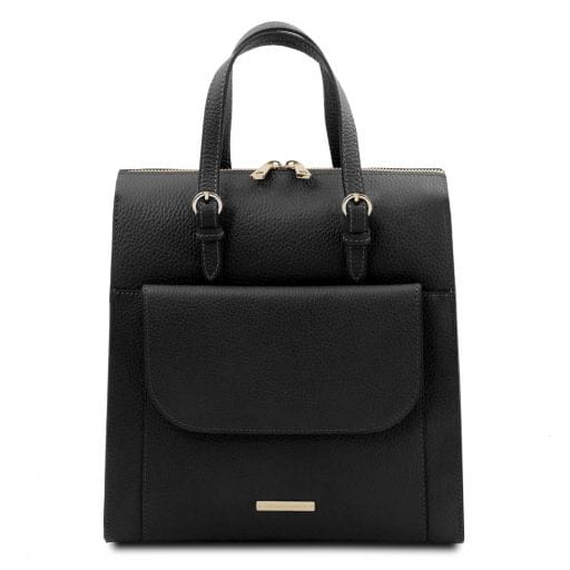 Tuscany Leather TL Bag - skórzany plecak dla kobiet TL142211 kolor czarny
