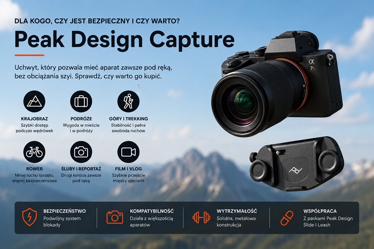 Dla kogo Peak Design Capture będzie najlepszym wyborem?