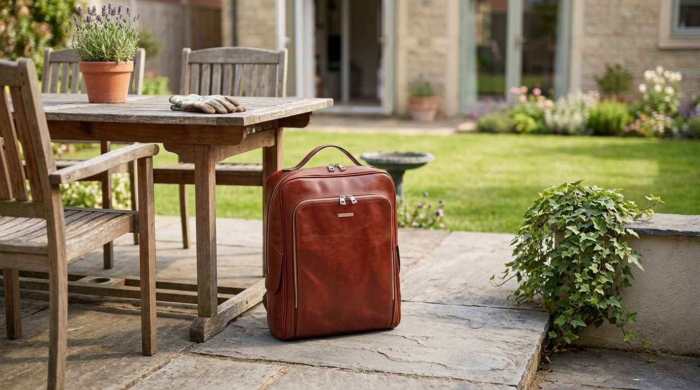 Tuscany Leather Bangkok - skórzany plecak na laptopa , kolor brązowy TL141793