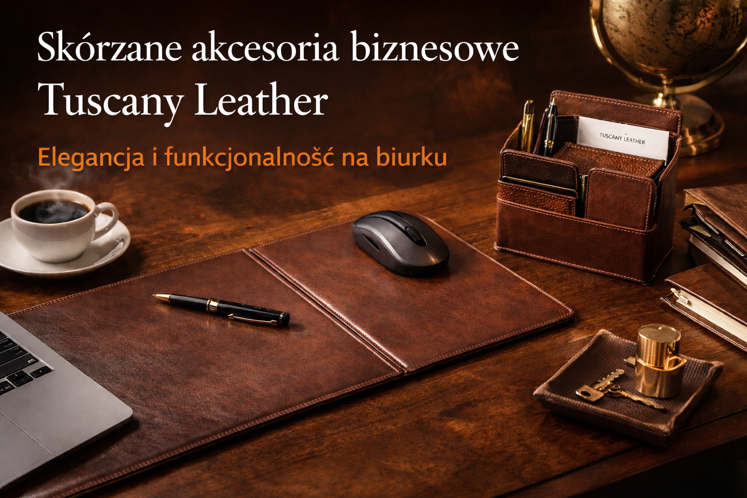 Skórzane akcesoria biznesowe Tuscany Leather – elegancja i funkcjonalność na Twoim biurku