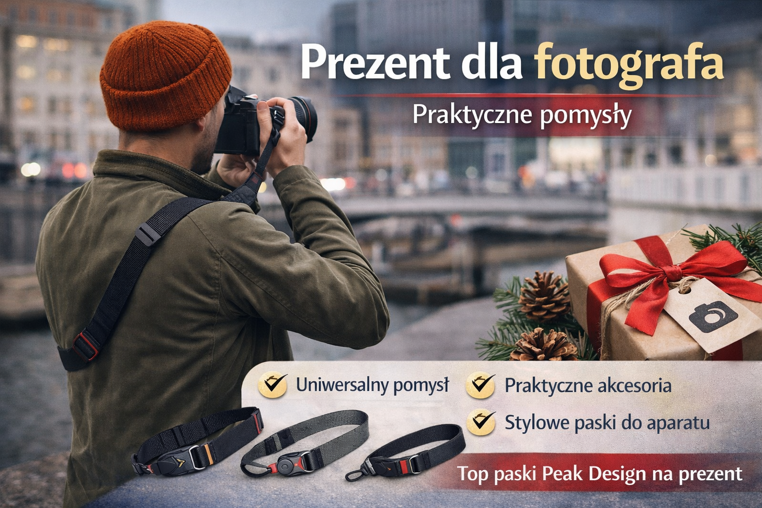 Prezent dla fotografa – praktyczne pomysły (w tym paski)