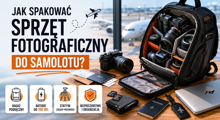 Jak spakować sprzęt fotograficzny do samolotu? Poradnik podróżnika