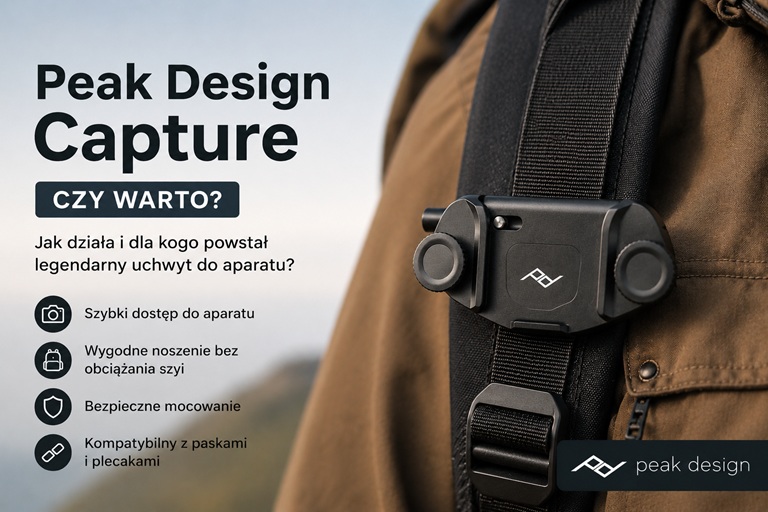 Peak Design Capture – czy warto? Jak działa i dla kogo powstał legendarny uchwyt do aparatu?